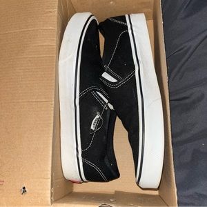 black and white womens 8.5 vans
